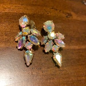 J. Crew Crystal Iridescent Earrings